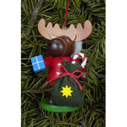 Tree Ornament - Moose Santa - 9,5 cm / 4 inch
