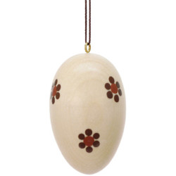 Osterschmuck Ei natur hell - 3 cm
