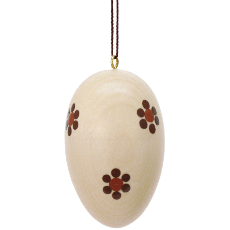 Easter Ornament - Egg Natural Bright - 3 cm / 1.2 inch