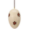 Easter Ornament - Egg Natural Bright - 3 cm / 1.2 inch