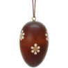 Osterschmuck Ei natur dunkel - 3 cm