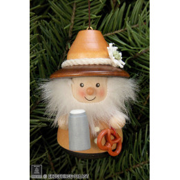 Christbaumschmuck Wackelmännchen Bayer natur - 8 cm