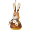 Easter Ornament - Teeter Bunny with Paintbrush Natural - 9,8 cm / 3.9 inch