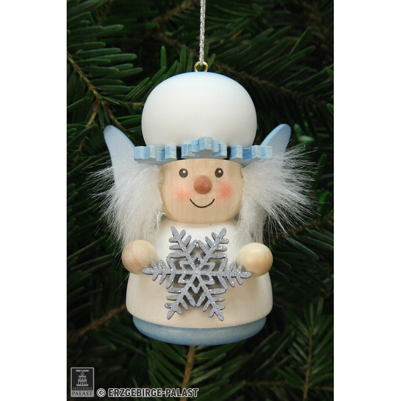 Christbaumschmuck Wackelmännchen Schneeflöckchen - 7,7 cm