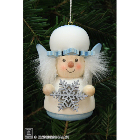 Christbaumschmuck Wackelmännchen Schneeflöckchen - 7,7 cm