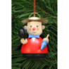 Christbaumschmuck Wackelmännchen Arthur der Engel - 7,5 cm