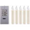 LUMIX CLASSIC MINI S SuperLight, Base-Set white, 5 Candles, 1 Remote, Batteries