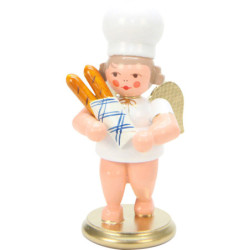 Bäckerengel mit Baguette - 7,5 cm
