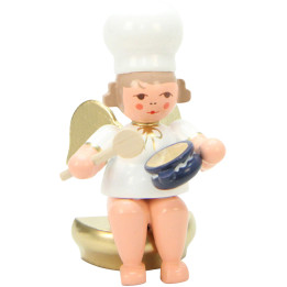 Baker Angel Sitting with Spoon - 7,5 cm / 3 inch