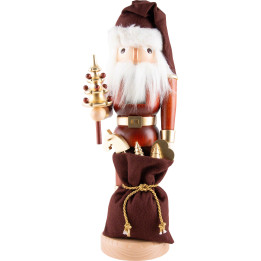 Nussknacker Weihnachtsmann natur/gold - 40 cm
