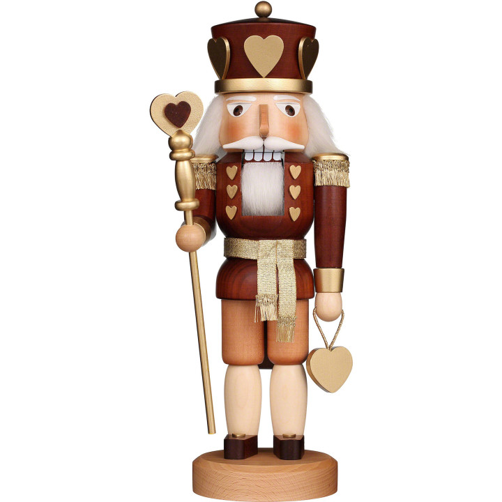 Nutcracker - Heart King Natural - 37,5 cm / 14.8 inch