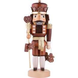 Nutcracker - Gingerbread King Natural Wood - 37,5 cm / 15 inch