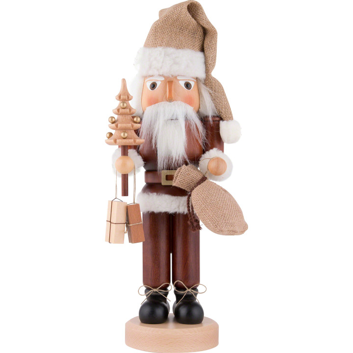 Nussknacker Weihnachtsmann natur - 40,5 cm
