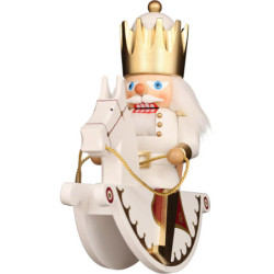 Nutcracker - Rider King - White/Gold - 25,5 cm / 10 inch