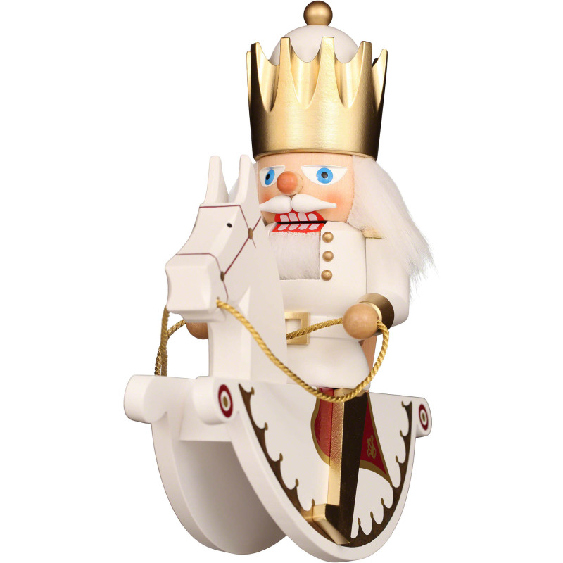 Nutcracker - Rider King - White/Gold - 25,5 cm / 10 inch