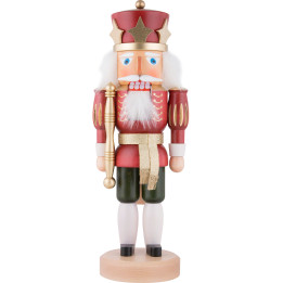 Nussknacker König lasiert - 38 cm