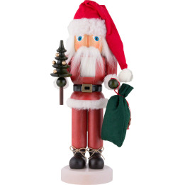 Nussknacker Weihnachtsmann lasiert - 40,5 cm