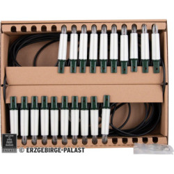 NARVA Outdoor Light String with 20 Pearlescent Shaft Bulbs