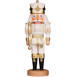 Nutcracker - Prince White/Gold - 39 cm / 15.4 inch