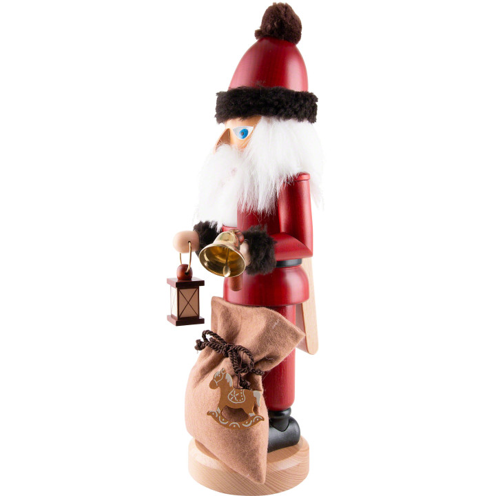 Nussknacker Weihnachtsmann mit Glocke - 42 cm