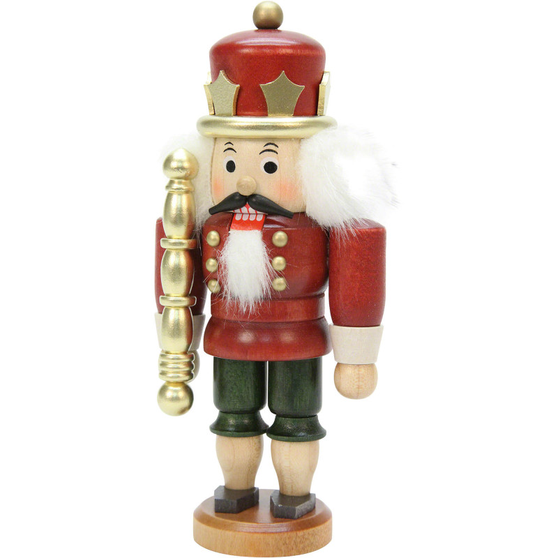 Nussknacker König lasiert - 17 cm