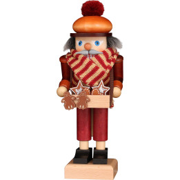 Nussknacker Lebkuchenverkäufer natur - 26,5 cm