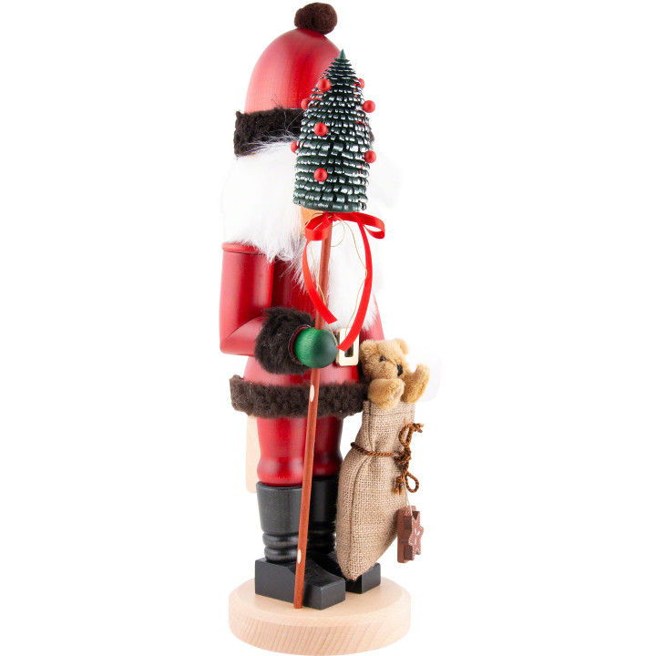 Nussknacker Weihnachtsmann mit Teddy - 44,5 cm