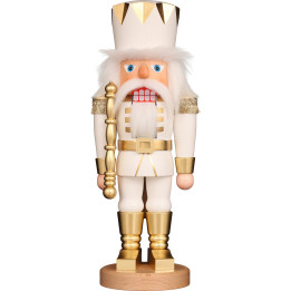 Nutcracker - King White/Gold - 42 cm / 16.5 inch