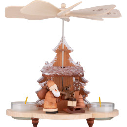 1-Tier Pyramid Santa at the Striezel Market Natural - 19,5 cm / 7.7 inch