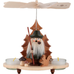1-tier Pyramid - Woodman - Natural - 19,5 cm / 7.7 inch