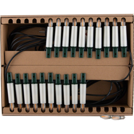 NARVA Outdoor Light String with 20 Pearlescent Shaft Bulbs - LED