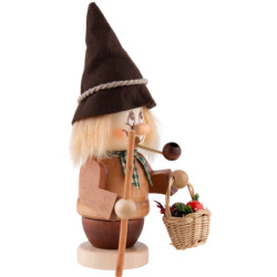 Smoker - Mini Gnome Mushroom Gatherer - 15,5 cm / 6.1 inch