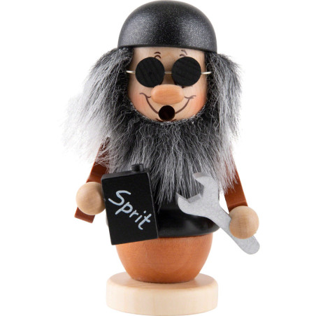 Smoker -  Mini Gnome - Biker - 13 cm / 5.1 inch
