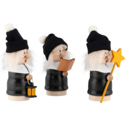 Smoker - Mini Gnome Carolers - 3 pcs. - 16,5 cm / 6.5 inch