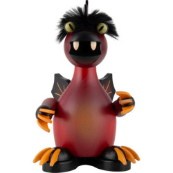 Räuchermännchen Drache rot - 18 cm