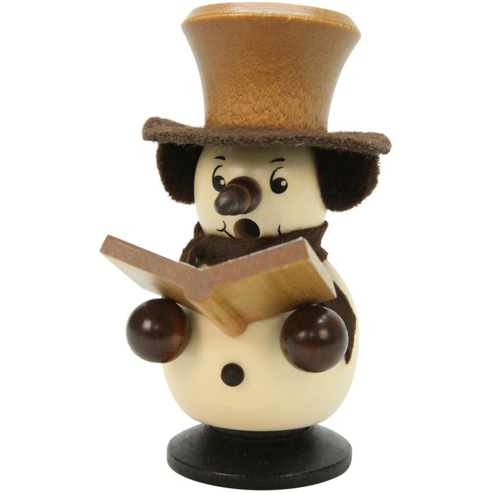 Räuchermännchen Schneebub Sänger natur - 10,5 cm
