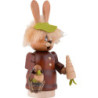 Smoker - Mini Gnome Bunny with Carrot - 16,5 cm / 6.5 inch