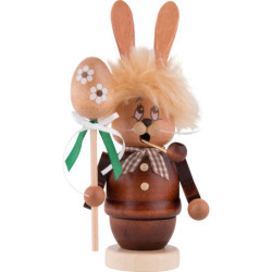 Smoker - Mini-Gnome Bunny with Stick - 16 cm / 6.3 inch