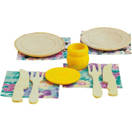 Wooden Plates And Cutlery
