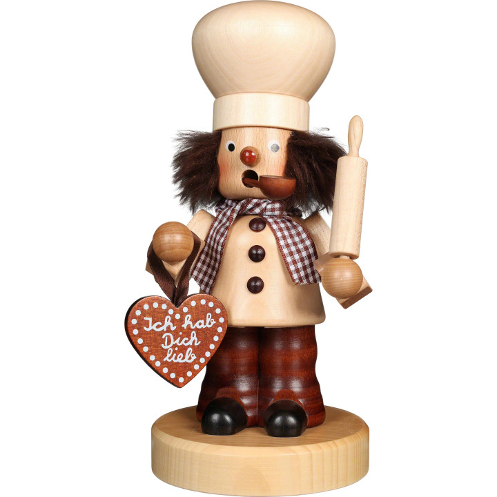Räuchermännchen Bäcker natur - 21 cm