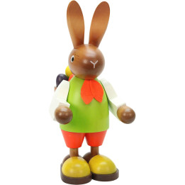 Bunny (male) with Eggs in Basket - 22,5 cm / 9 inch