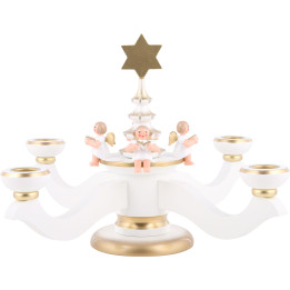 Adventsleuchter weiß - 20,0 cm