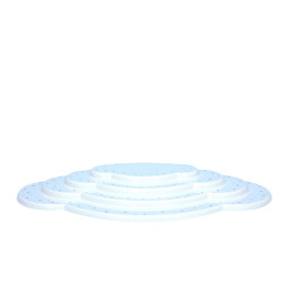Angel Cloud White 4 pcs - B 44,5 cm / 17 inch