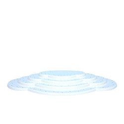 Angel Cloud White 4 pcs - B 44,5 cm / 17 inch