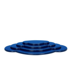 Wolke blau 4tlg. - B 44,5 cm