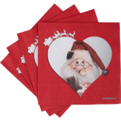 Servietten Wichtel Weihnachtsmann - 20 Stück