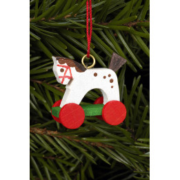 Christbaumschmuck Pferdchen mini matt - 2,5 / 2,2 cm