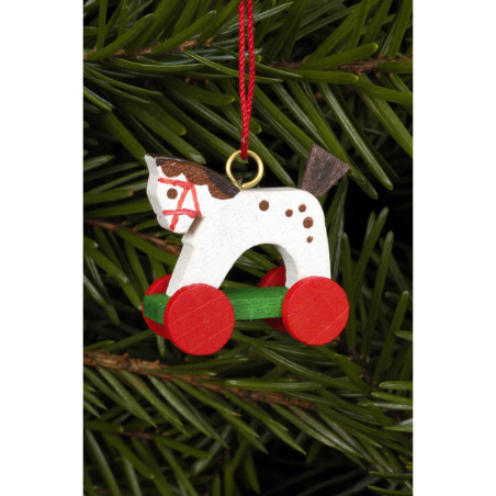 Christbaumschmuck Pferdchen mini matt - 2,5 / 2,2 cm