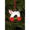 Christbaumschmuck Pferdchen mini matt - 2,5 / 2,2 cm