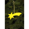 Christbaumschmuck Komet gelb - 9,2 / 3,6 cm